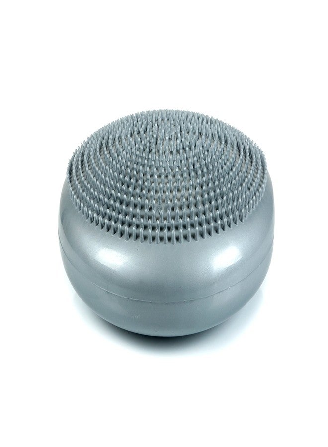 CanDo Inflatable Balance Disc for Balance Training, Proprioception, Strengthening Lower Extremities, Posture, Back Pain, Stress Relief, Restlessness and Anxiety. Silver, 14” Diameter - Image 2